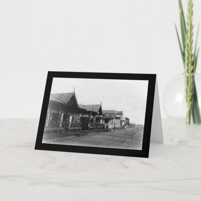 Nairobi Kenya Street Scene 1908 Kort (Framsida)