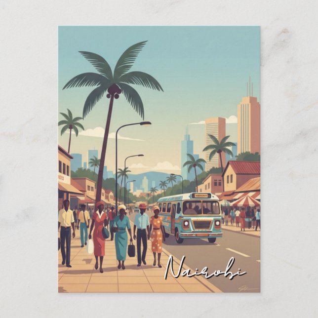 Nairobi Kenya Vykort (Framsida)