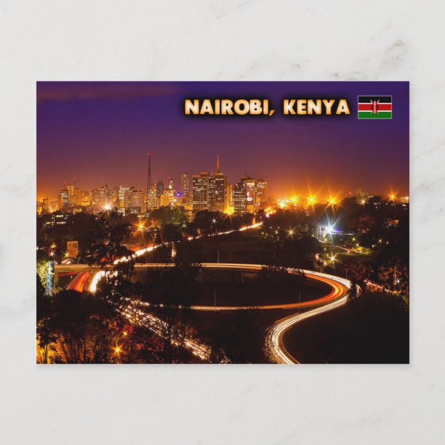 Nairobi Kenyas vykort (Framsida)