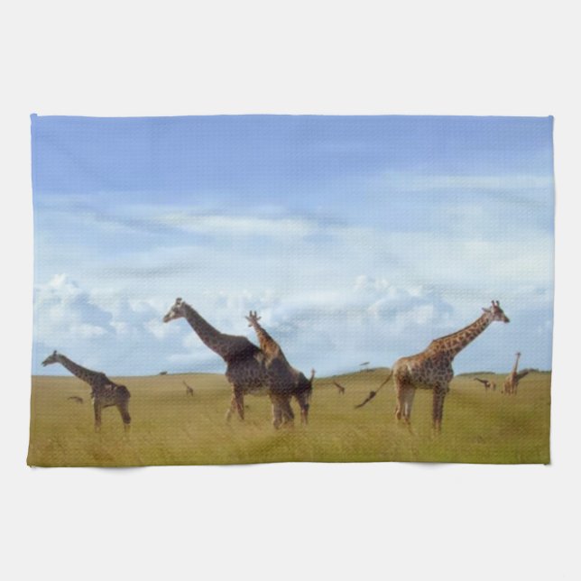 Nairobi National Park Giraffes’ Design Kökshandduk (Horisontell)