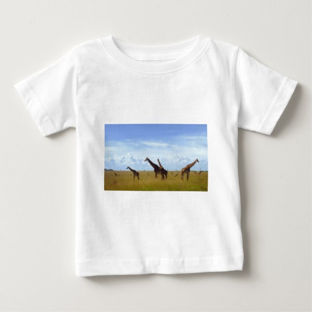 Nairobi National Park Giraffes Tee Shirt (Framsida)