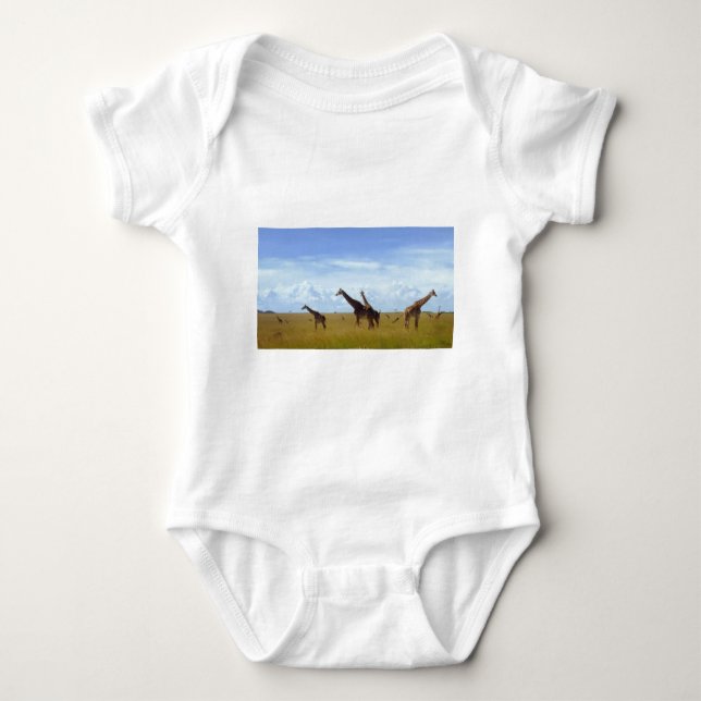 Nairobi National Park Giraffes Tee Shirt (Framsida)