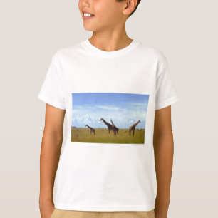 Nairobi nationalpark Giraffe Design T Shirt