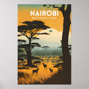 Nairobi nationalpark poster