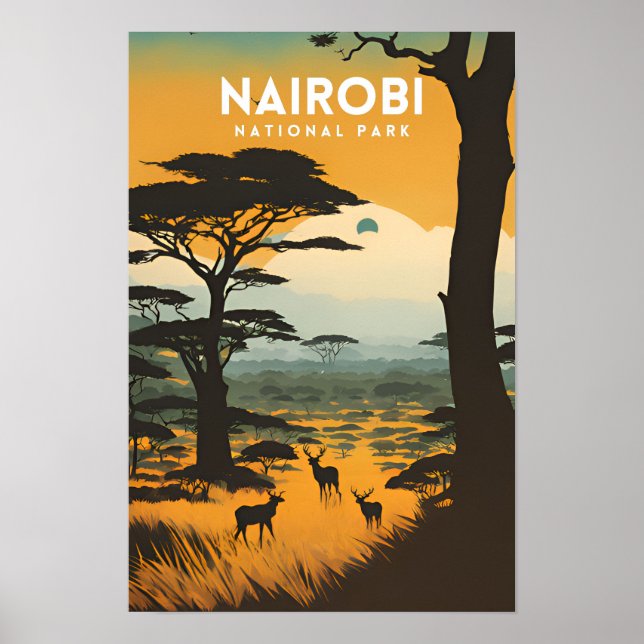 Nairobi nationalpark poster (Framsidan)