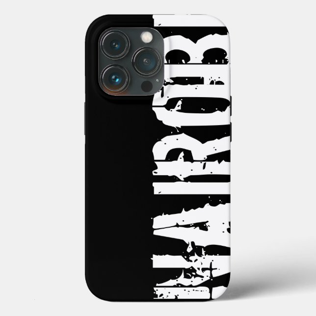 Nairobi - Urban Stil, Black and White iphone case (Baksida )