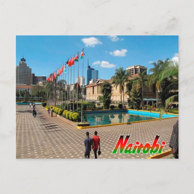 Nairobi-vykort Meddelande Vykort (Framsida)