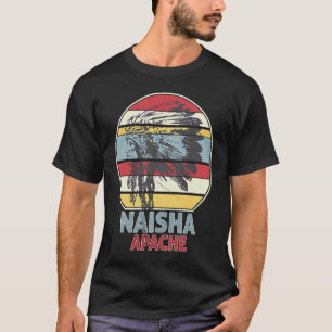 NAISHA APACHE Tribe Native Mexican Indian Retro Su T Shirt