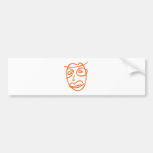 Naiv konstnärlig illustration bildekal