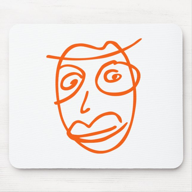 Naiv konstnärlig illustration musmatta (Framsidan)