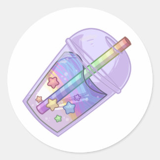Naive Candy Boba Sticker Runt Klistermärke