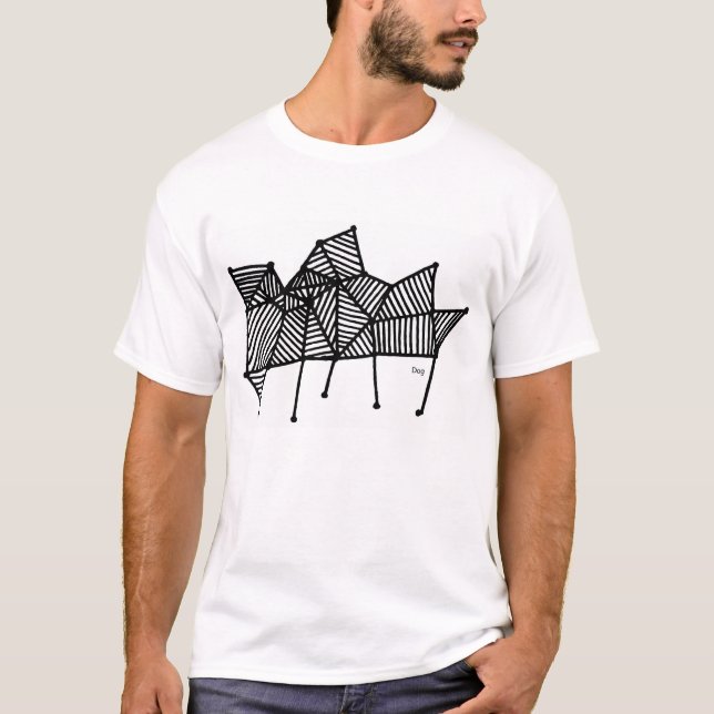 Naive Hund T Shirt (Framsida)