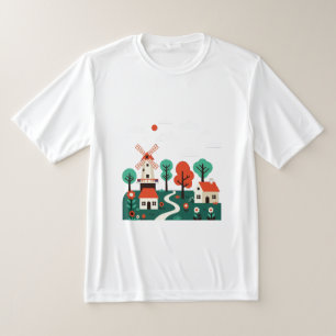 Naivt landskap t shirt