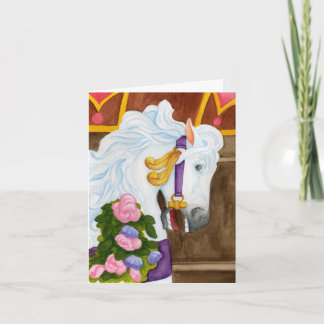 Najira Carousel Horse Note Card Kort