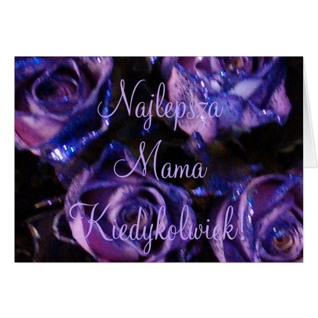Najlepsza Mamma Kiedykolwiek! Polens bästa Mamma n Hälsningskort (Framsidan Horizontal)
