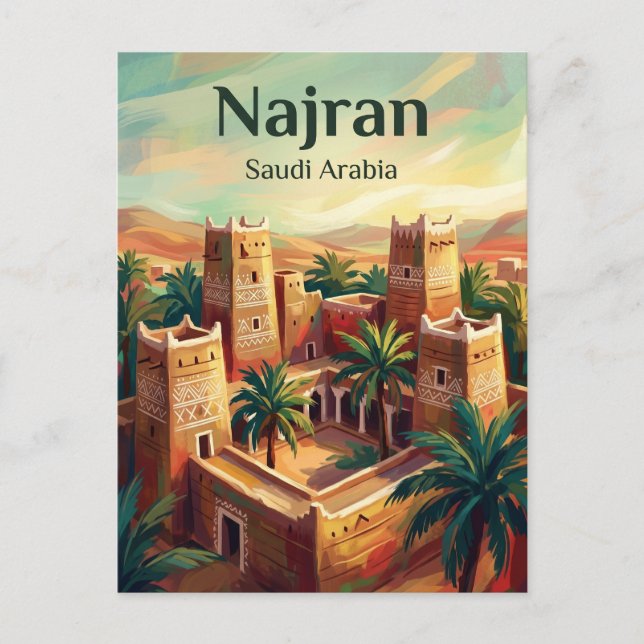 Najran Saudiarabien Vykort (Framsida)