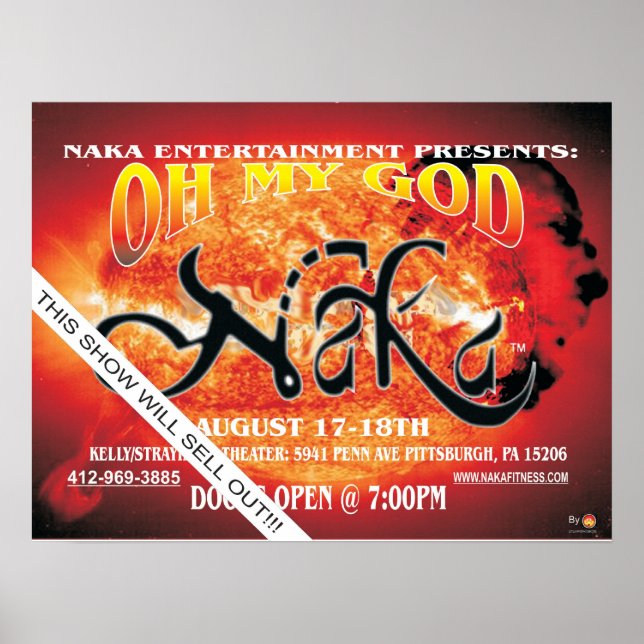NAKA OH MY GOD POSTER (Framsidan)