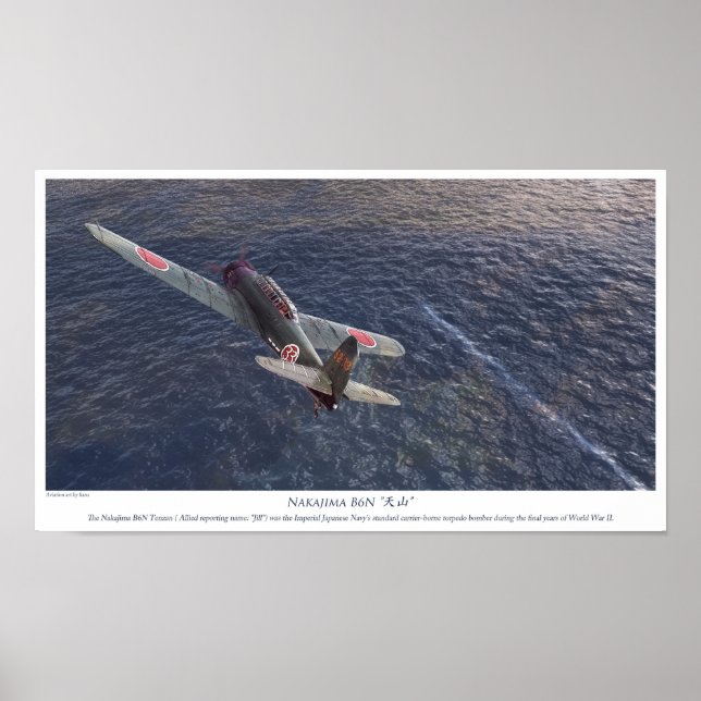 Nakajima B6N Tenzan Poster (Framsidan)