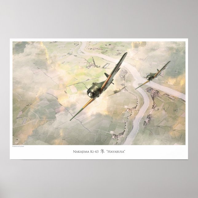 Nakajima Ki-43 Hayabusa Poster (Framsidan)
