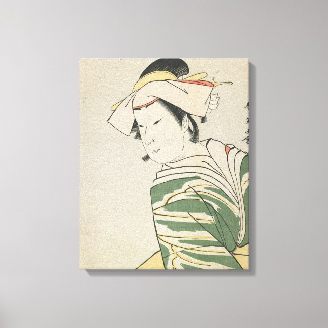 Nakamura Noshio II som Tonase, 1795 Canvastryck (Framsida)
