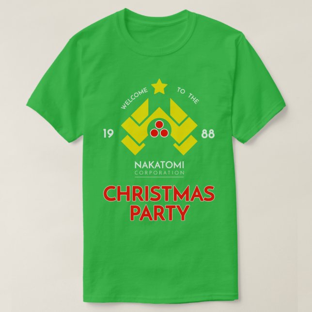 Nakatomi Corp jul Party 1988 T T Shirt (Design framsida)