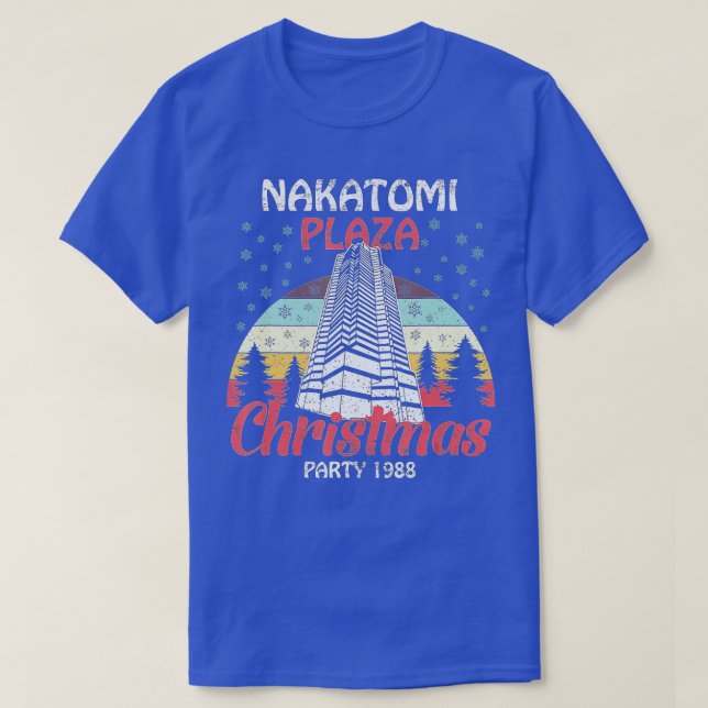 Nakatomi Plaza Christmas Party 1988 Funny Xmas Vin T Shirt (Design framsida)
