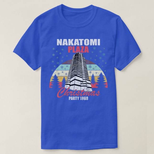 Nakatomi Plaza Christmas Party 1988 Funny Xmas Vin T Shirt (Design framsida)