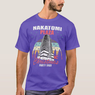 Nakatomi Plaza jul Party 1988 Funny Julafton Vin T Shirt