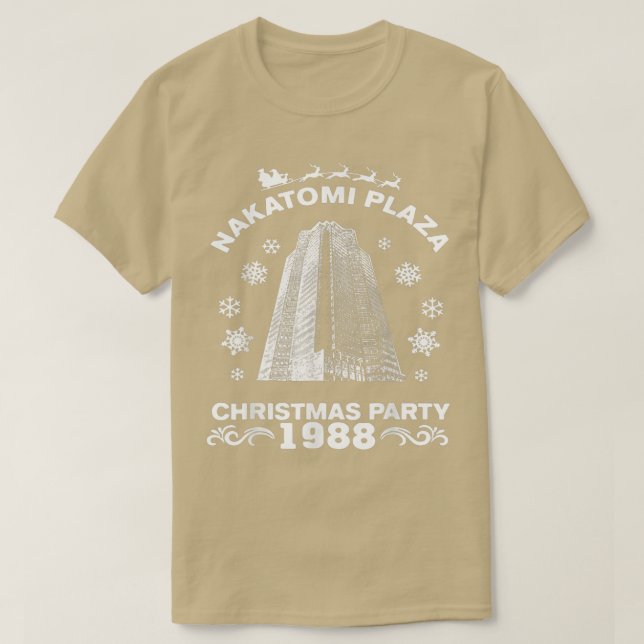 Nakatomi Plaza jul Party 1988 Manar Boy Pop Cu T Shirt (Design framsida)