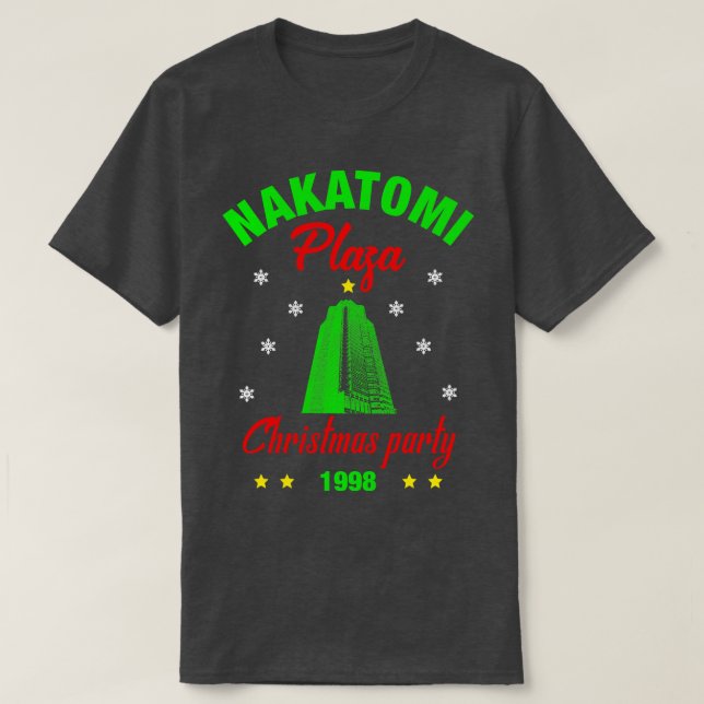 Nakatomi Plaza Shirt Nakatomi Plaza - juldel T Shirt (Design framsida)