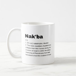 Nakba Betyder design Nakba Definition text Kaffemugg