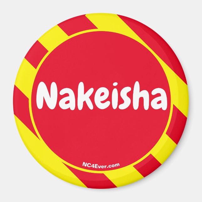 Nakeisha Red/Gult Magnet (Framsidan)
