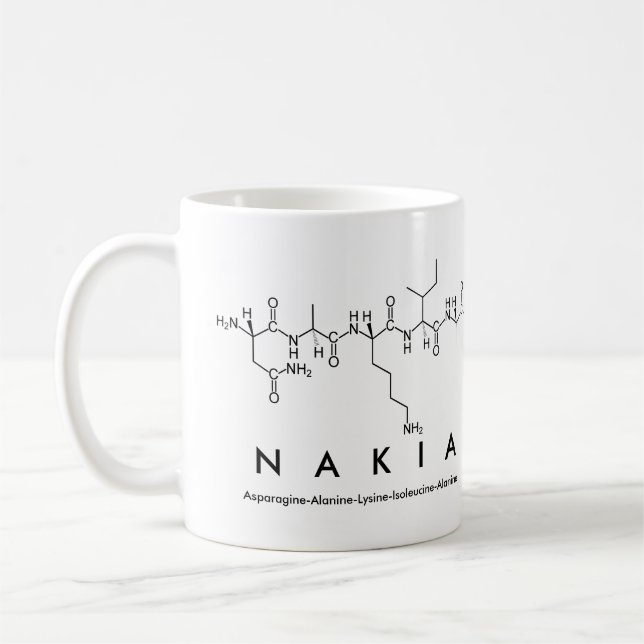 Nakia peptide namn mugg (Vänster)