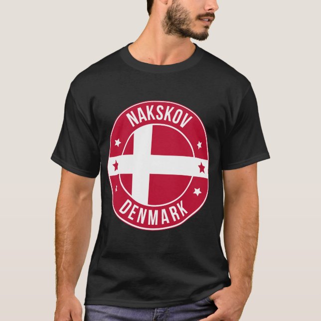 Nakskov, Danmark Stad T Shirt (Framsida)