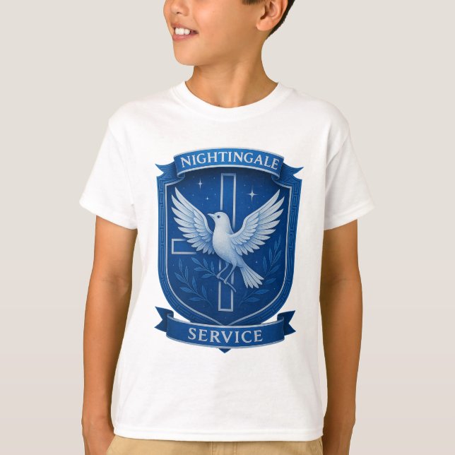 Näktergalen Tee- Barn T Shirt (Framsida)