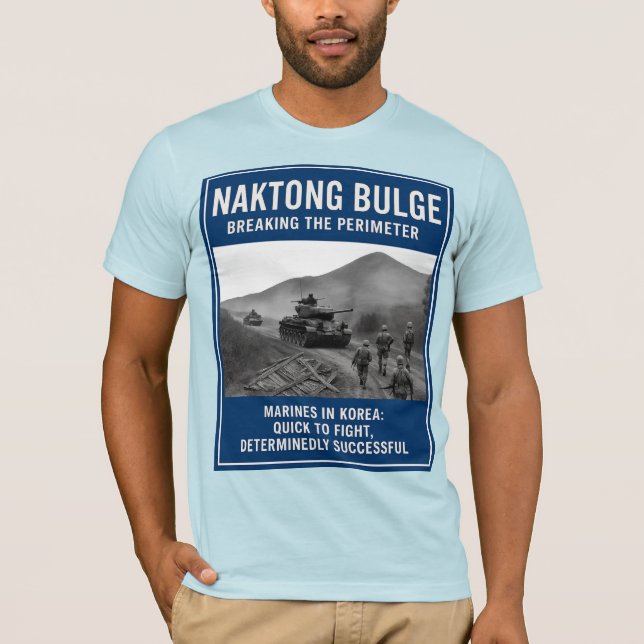 Naktong Bulge - Brytning av perimetern T Shirt (Framsida)