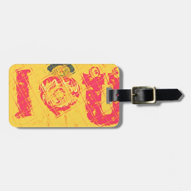 Nakupenda - I Kärlek U Swahili Ord Text betyder ko Bagagebricka (Horisontell Framsida)