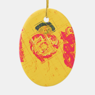 Nakupenda - I Kärlek U Swahili Ord Text betyder ko Julgransprydnad Keramik