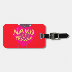 Nakupenda Kärlek Art - Swahili Heart Design Bagagebricka