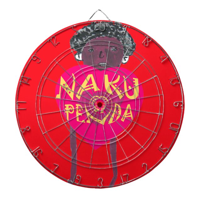 Nakupenda Kärlek Art - Swahili Heart Design Piltavla (Framsidan)