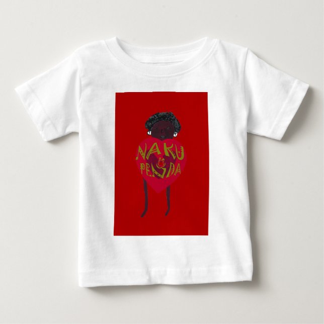 Nakupenda Sana Konsttryck  Swahili Design Tröja (Framsida)