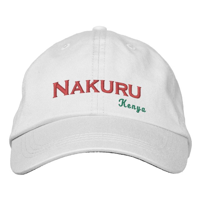 Nakuru - Kenya Broderad Basebollmössa Keps (Framsida)