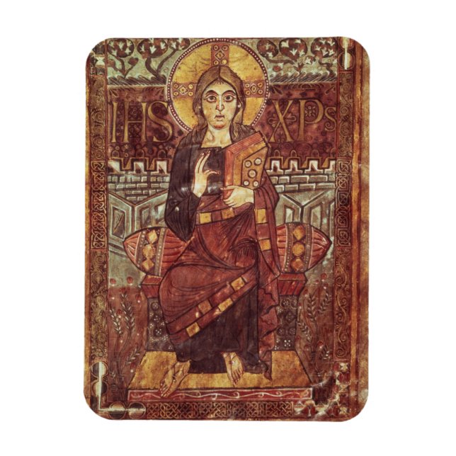 NAL 1203 fol.3 Kristus i Majestät, från Godesca Magnet (Vertikal)