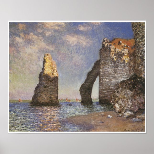 Nål, Etretat, 1885 Poster (Framsidan)