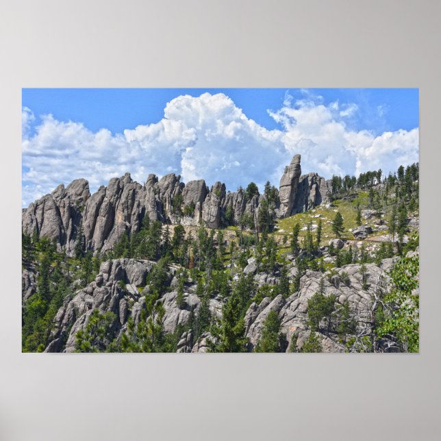 Nål Highway, Black Backe, South Dakota Poster (Framsidan)