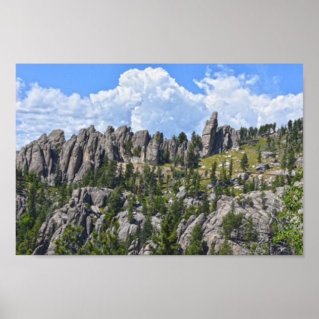 Nål Highway, Black Backe, South Dakota Poster (Framsidan)