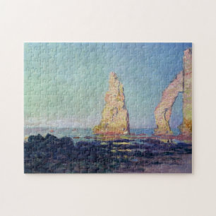 Nål i Etretat Low Tide Monet Fine Art Pussel