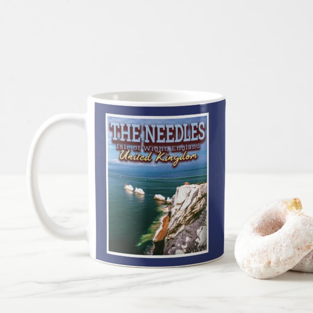 NÅL - ISLE WIGHT ENGLAND UK KAFFEMUGG (Med munk)
