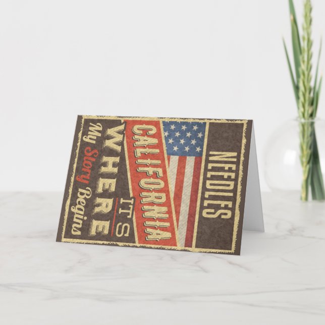 Nål Kalifornien Kort (Framsida)