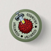 Nål med Covid Virus| Vaccinerade